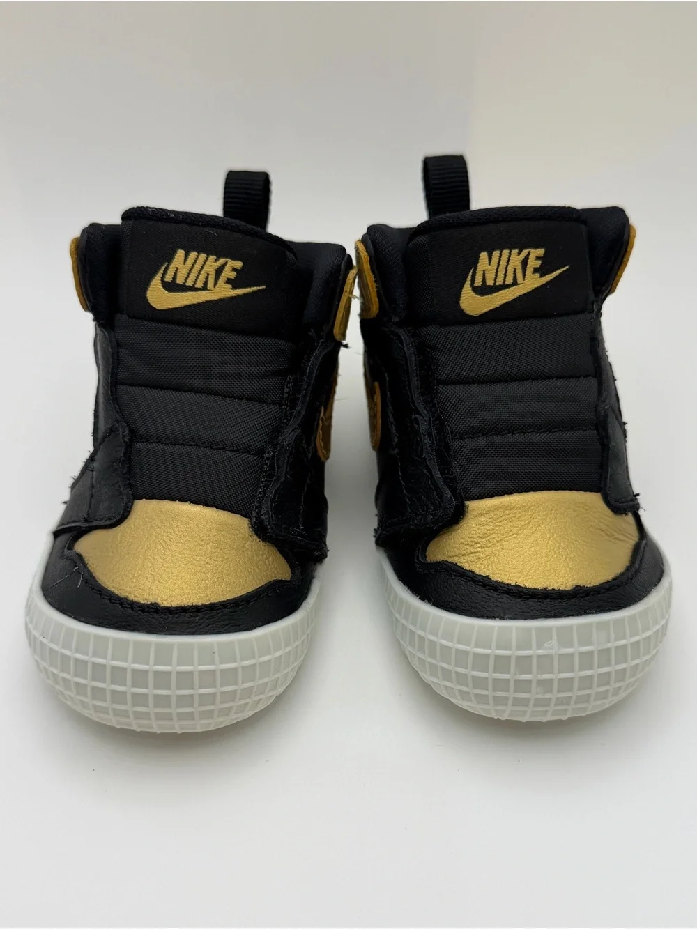 🚼 New Infant Jordan 1 Retro High OG Black Metallic Gold Size 3C